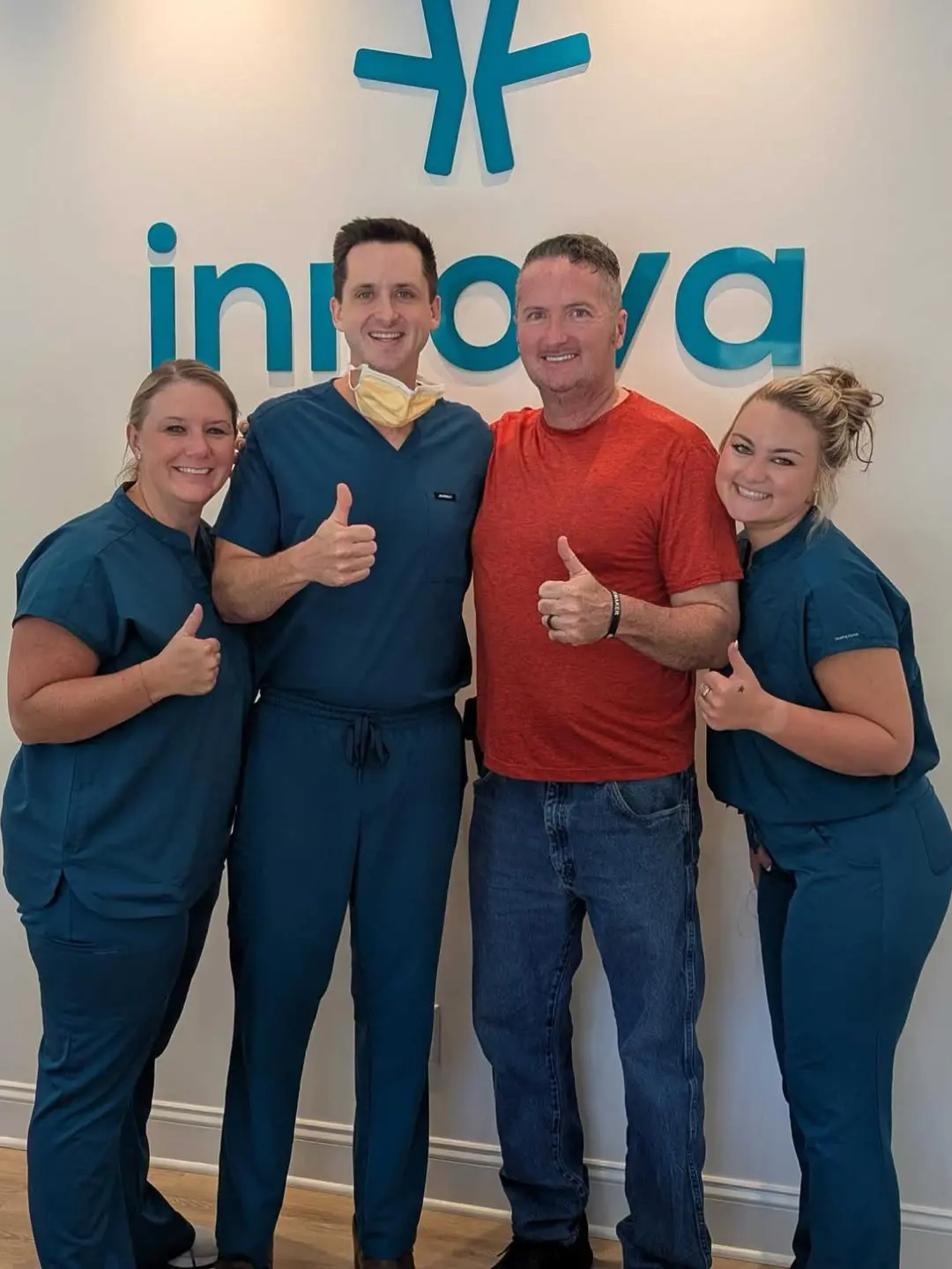 Thank you so much for trusting Innova with your new smile!!🦷✅#innovaimplants #oralsurgery #brun