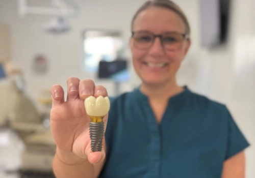 Holding an Implant Model